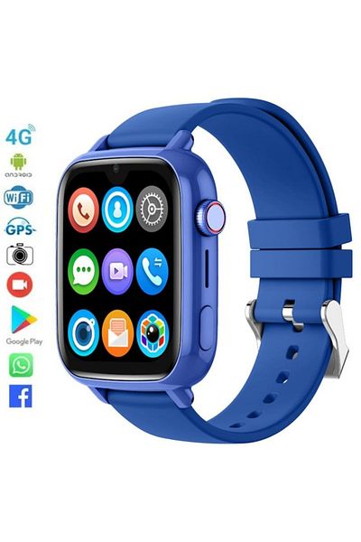 wirsen Ceas inteligent pentru copii, 4G cu GPS, WhatsApp, buton SOS, apeluri video