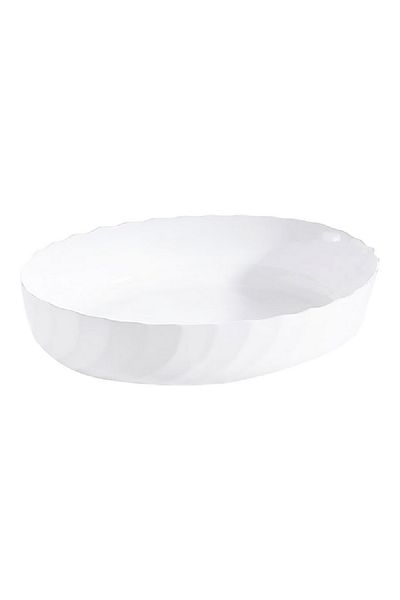 Luminarc Trianon Smart Cuisine Tempered Glass Oval Serving Dish White 32 x 24.5cm