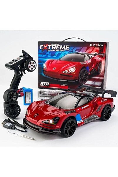 Generic MZtoyz - 1:16 RC Drift Cars 4WD 2.4GHz LED Lights a Set of Drifting tyres Red