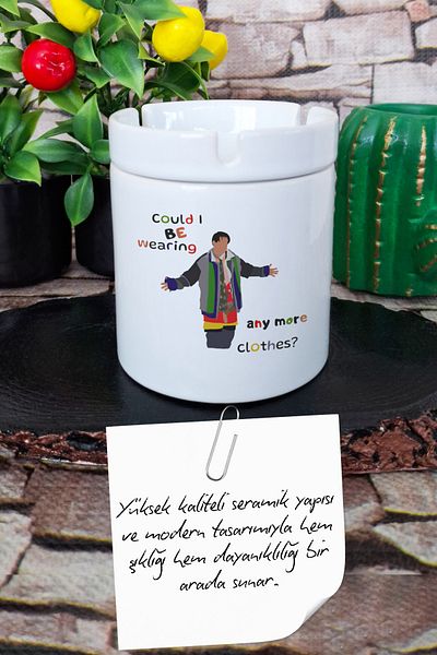 qoeuyl boutique Μπορεί να φορέσω άλλα ρούχα Friends Τσαντάκι χωρίς οσμή με εμπριμέ κεραμικό καπάκι