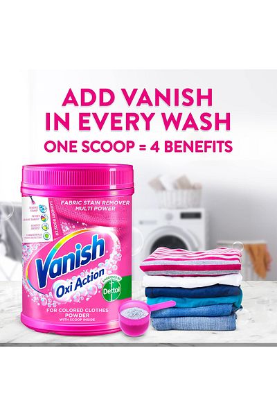Vanish Laundry Pink Powder (1kg + 500g Free) x2