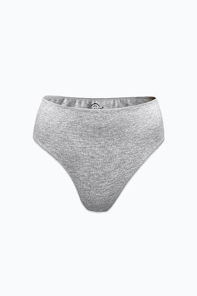 Malabadi Women's Gray 6 Pack Modal High Waist String Thong 6m178