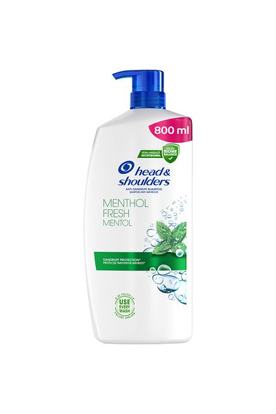 Head&Shoulders Sampon anti-matreata Head & Shoulders Menthol Fresh pentru orice tip de par, 800 ml