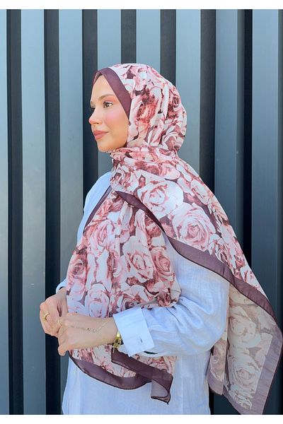 Mira İpek Retro Patterned Cotton Shawl Romantic Series