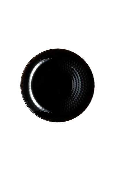 Luminarc Pampille Dishwasher and Microwave Safe Tempered Glass Dessert Plate Black 19cm