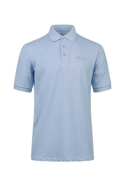 2AS Andy Men's Polo Neck T-Shirt Sky Blue 2Asandytfbm25-9Sb