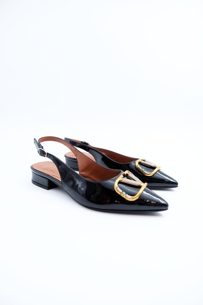 Tenau Women's Genuine Leather Evening Dress Ballerinas