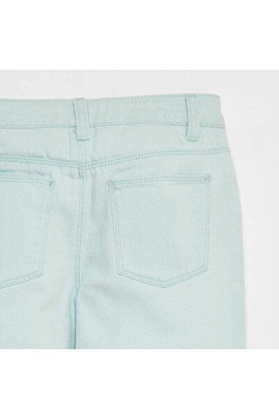 KIABI Cropped denim trousers GREEN