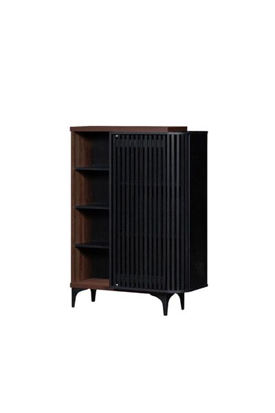 DEC9 Modern mesh design buffet for stylish organization and storage, 90 cm