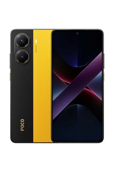 Xiaomi هاتف POCO X7 Pro 5G ثنائي الشريحة 8 جيجابايت RAM 256 جيجابايت - الإصدار العالمي باللون الأصفر