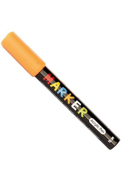 BY M&G COLLECTİON Acrylic paint marker, round tip, 2mm, medium yellow, M&G