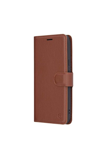 SKYDDAR INNOVATION Case for Google Pixel 9a, Leather Folio Book-type, with Inner Wallet, sticker set, Brown