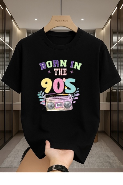 MEİLİFENG Tricou unisex din bumbac, cu decolteu rotund, supradimensionat, cu ...