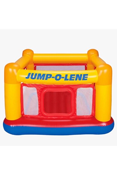 Intex PVC Reinforced Net Sidewalls Jump O Lene Inflatable Play House Multicolor
