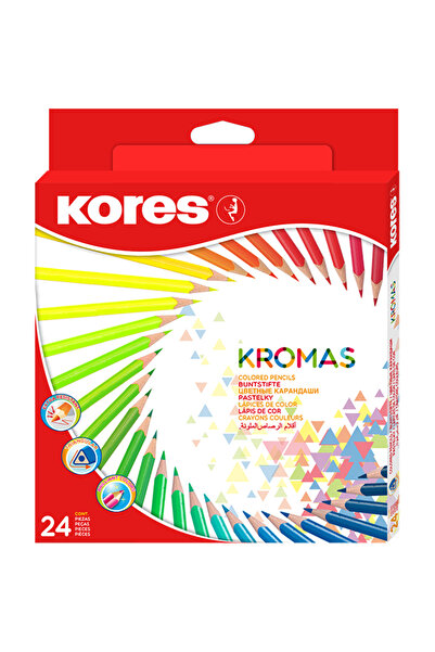 kores Set de 24 creioane colorate triunghiulare Kores