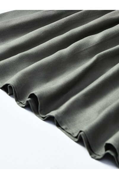 Bella Moda By Styli Floral Embroidered Round Neck Knee-Length Dress