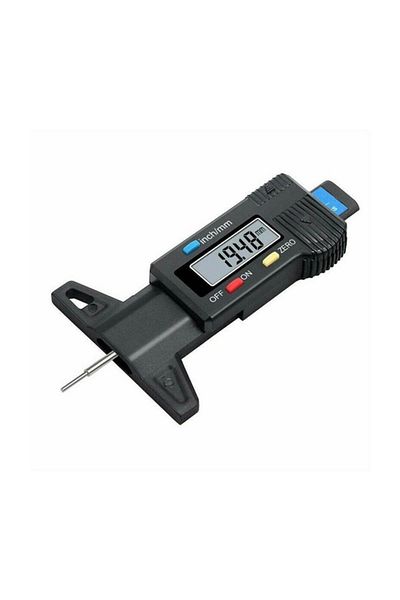 Zilevo Car Tire Tread Depth Gauge Dipper with 0-25.4mm Digital Display