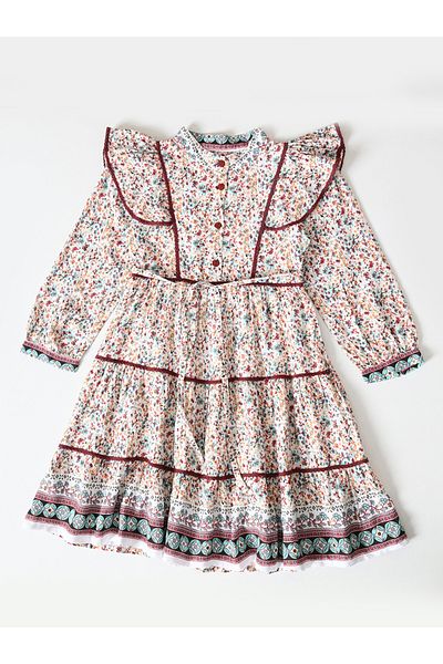 Bella Moda By Styli AOP Floral Print Knee-Length Dress