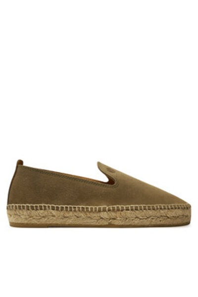 Genuins Espadrile bărbătești multicolore GENUINS-G105113 SALINES VELOUR KAKI