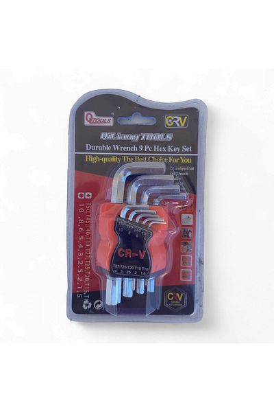 COBI SMART® Short hexagonal Allen key set, 9 pieces, L type, small sizes – COBI SMART®