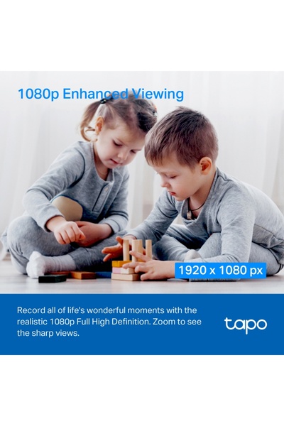 TP-LINK Tapo C200C Akıllı Wi-Fi Güvenlik Kamerası Full HD 360° Hareket Takibi Gece Görüşü Çift Yönlü Ses