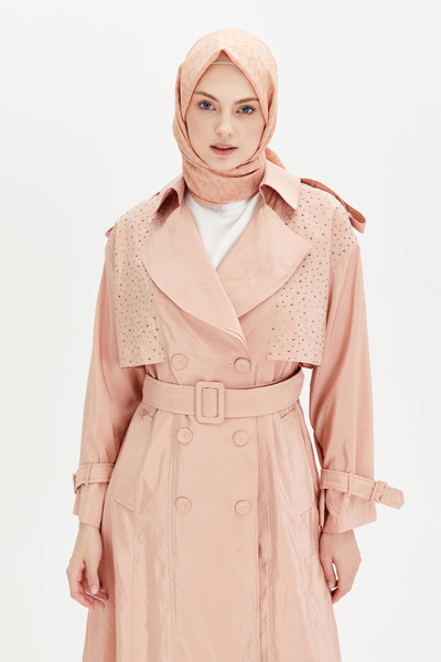 Setrms Rüzgarlıklı Kruvaze Pardösü