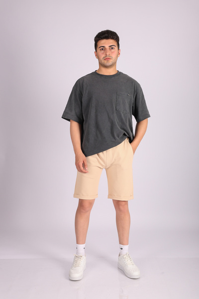 JAKOTTO Men's Leg Detailed Shorts