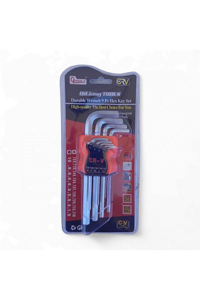COBI SMART® 9-piece hexagonal hex key set, intermediate sizes, holder included – COBI SMART®