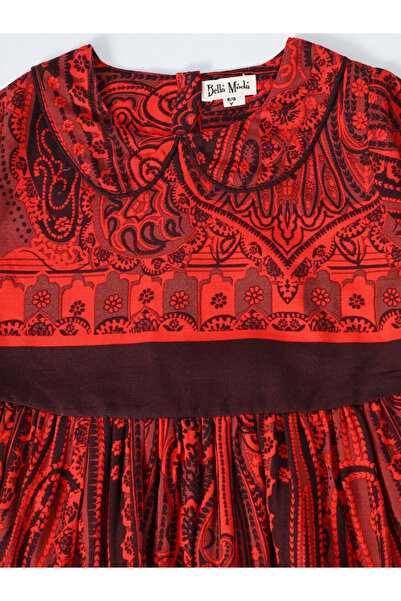 Bella Moda By Styli All-Over Printed Peter Pan Collared A-Line Dress