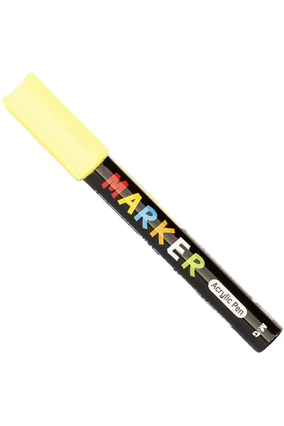 BY M&G COLLECTİON Acrylic paint marker, round tip, 2mm, Lucifer yellow, M&G
