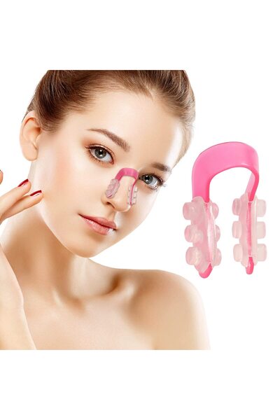 Generic أداة تشكيل الأنف ورفع جسر الأنف وتقويمه وتصحيحه ومشبك الأنف الناعم الآمن من السيليكون للنساء