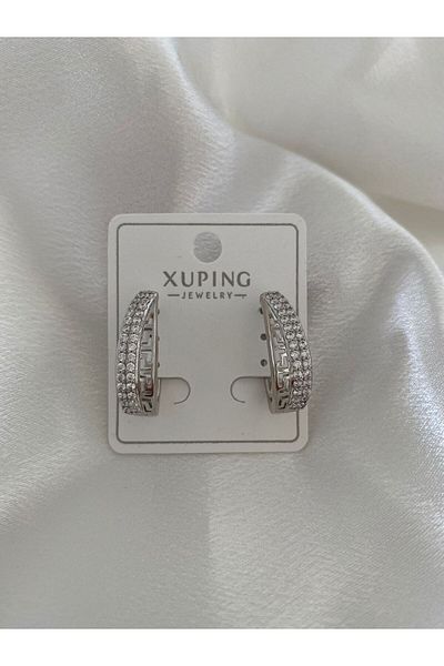 XUPING JEWELRY أقراط حجر الزركون الصلب