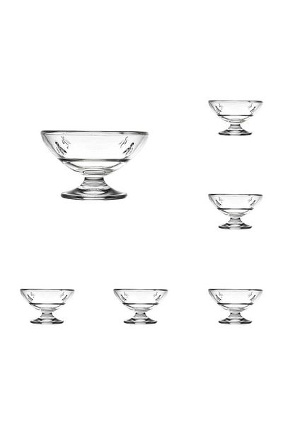 OEM Set 6 cupe pentru inghetata sau desert, 6 x 20cl, sticla foarte rezistenta