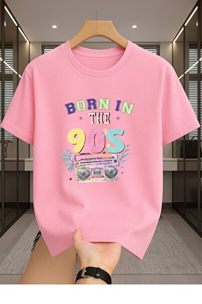 MEİLİFENG Bron in the 90S Printed Unisex Crew Neck Cotton Oversize Boyfriend ...