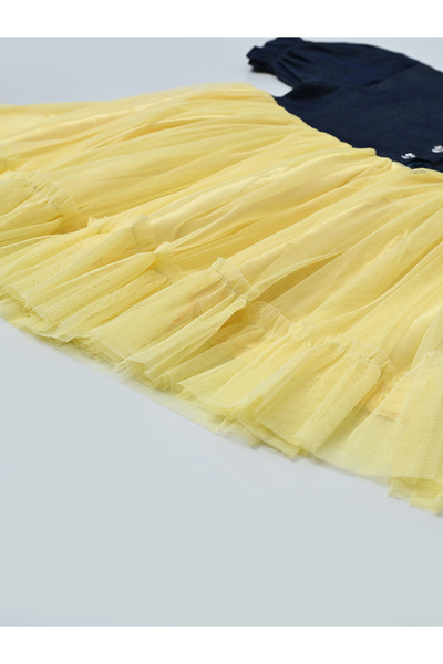 Bella Moda By Styli Twofer Puff Sleeves A-Line Dress with Back Tie