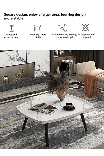 sharpdo Coffee Table 2 Piece Set, Coffee Table Sofa Table, Home Decor Plant Stand