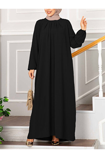 Take Two By Styli Women Solid Cuffed Sleeves Jalabiya