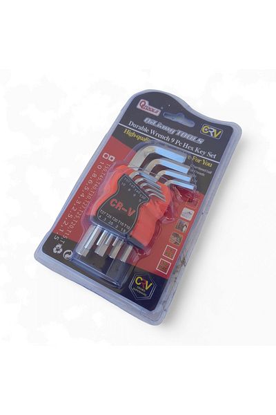 COBI SMART® Short hexagonal Allen key set, 9 pieces, L type, small sizes – COBI SMART®