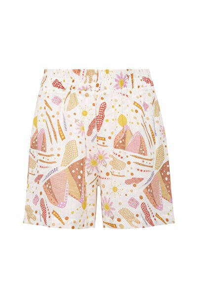 Le Monade Dreams Ekru Pembe Desenli Şort