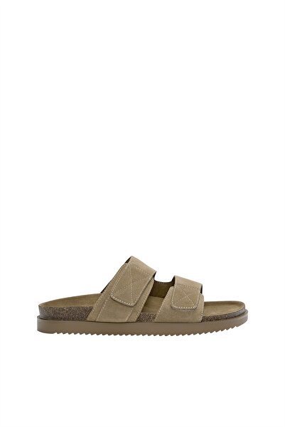 Pull & Bear Tokalı düz deri sandalet