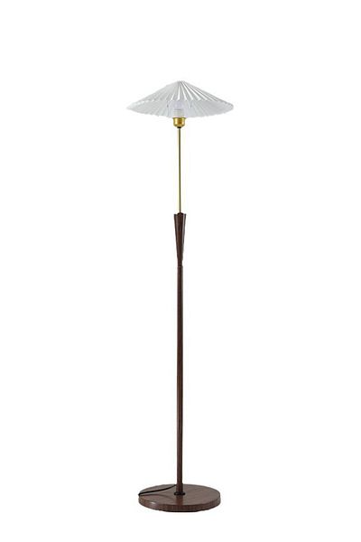 sharpdo LED American Retro Pleated Floor Lamp, Bedroom Warm Bedside Lamp, 3-Color Lighting, Foot Switch