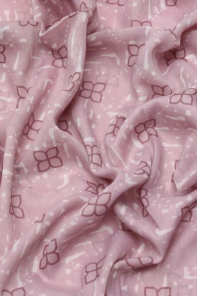 FİVESCARF Pink Relax Leaf Shawl