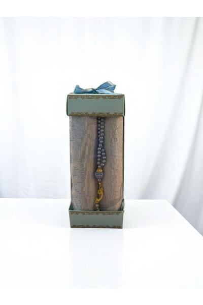 SALVUS Hac Umre Mevlüt Hediyesi Özel Kutulu Seccade Tesbih Seti"