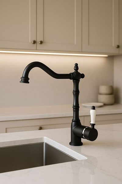 RUDİ ARMATÜR Rustic Black Modern Sink Faucet