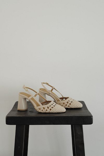Meral Özgenç Braided Heeled Shoes