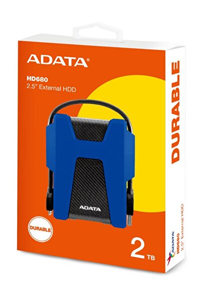Adata HD680 DURABLE External HDD | Anti-Shock Hard Drive | Compatible with PS5 XBOX