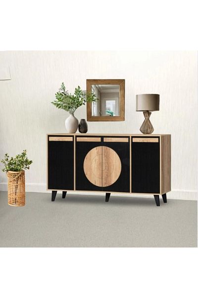 DEC9 Wooden buffet with a modern and elegant design - 160 cm