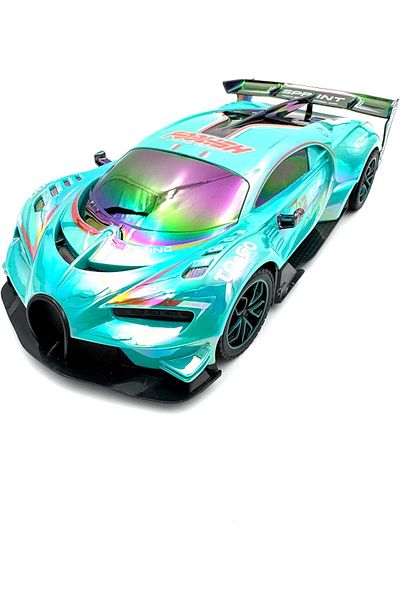 Generic MZtoyz 1/16 RC Drift Car 2.4GHz Cool Lights USB Rechargeable Green