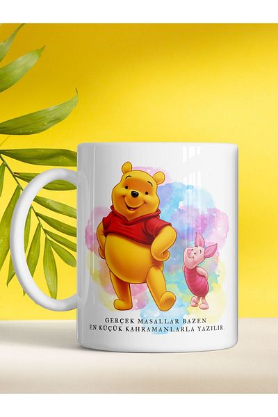 kuphane True Friendship Winnie and Friends Printed Color Mug