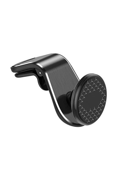 SKYDDAR INNOVATION Suport magnetic auto pentru grila de ventilație, compatibilitate universală, (S8), negru-argintiu, set cu autocolant